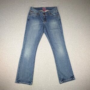 Wrangler Premium Patch Womens Bootcut Jeans Blue Denim 09MWZDL Size 5/6x32